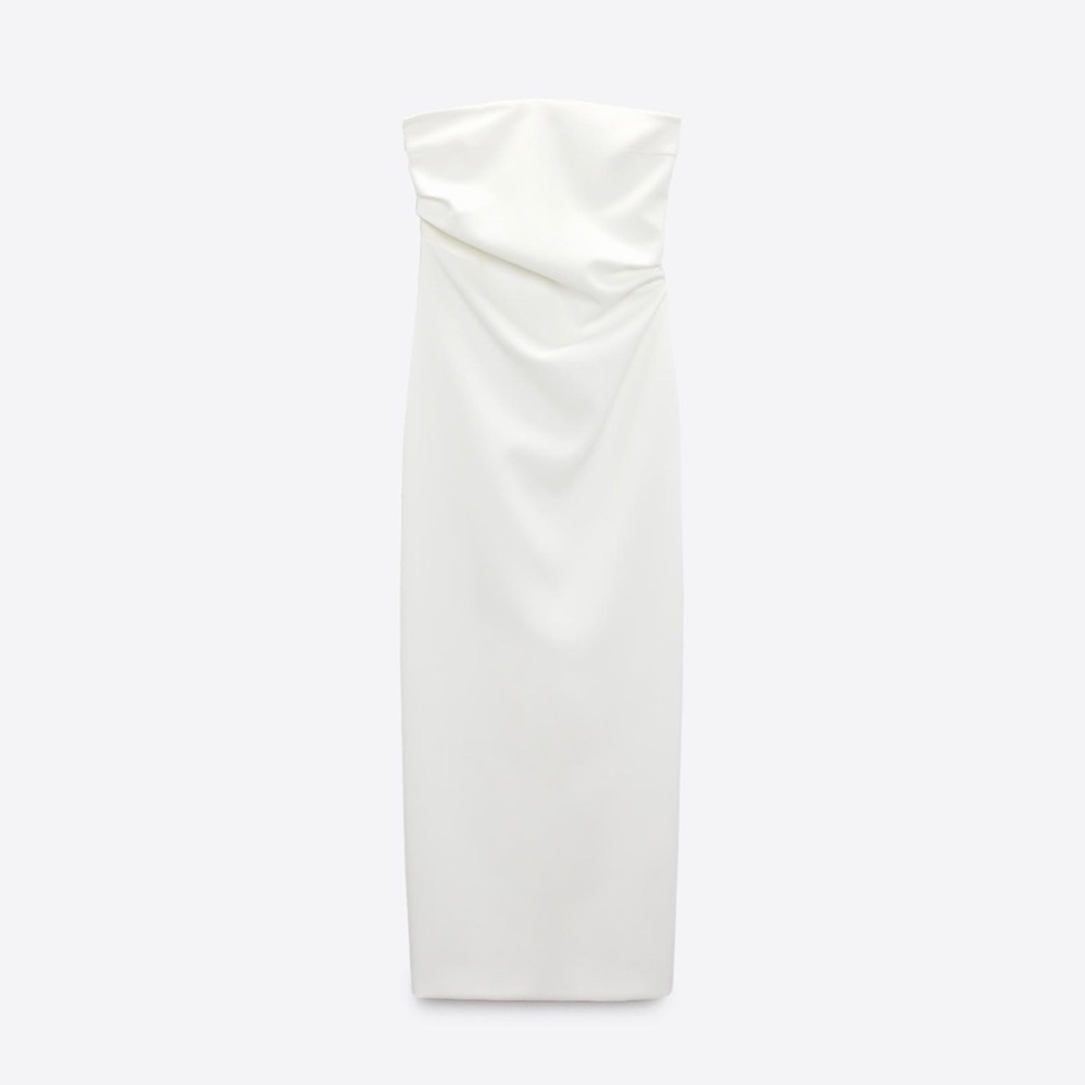 Strapless White Zara Dress